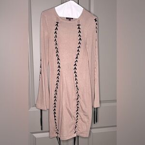 Long Sleeve Laced Style Dress